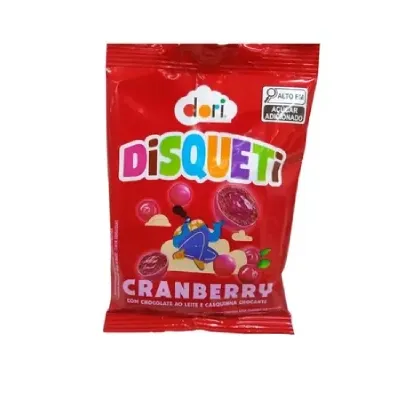 Chocolate Dori Disqueti sabor Cramberry 40 Gramas